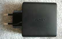 Зарядное устройство Aukey PA-D5 (GAN2) с двумя USB Type-C + 2 кабеля