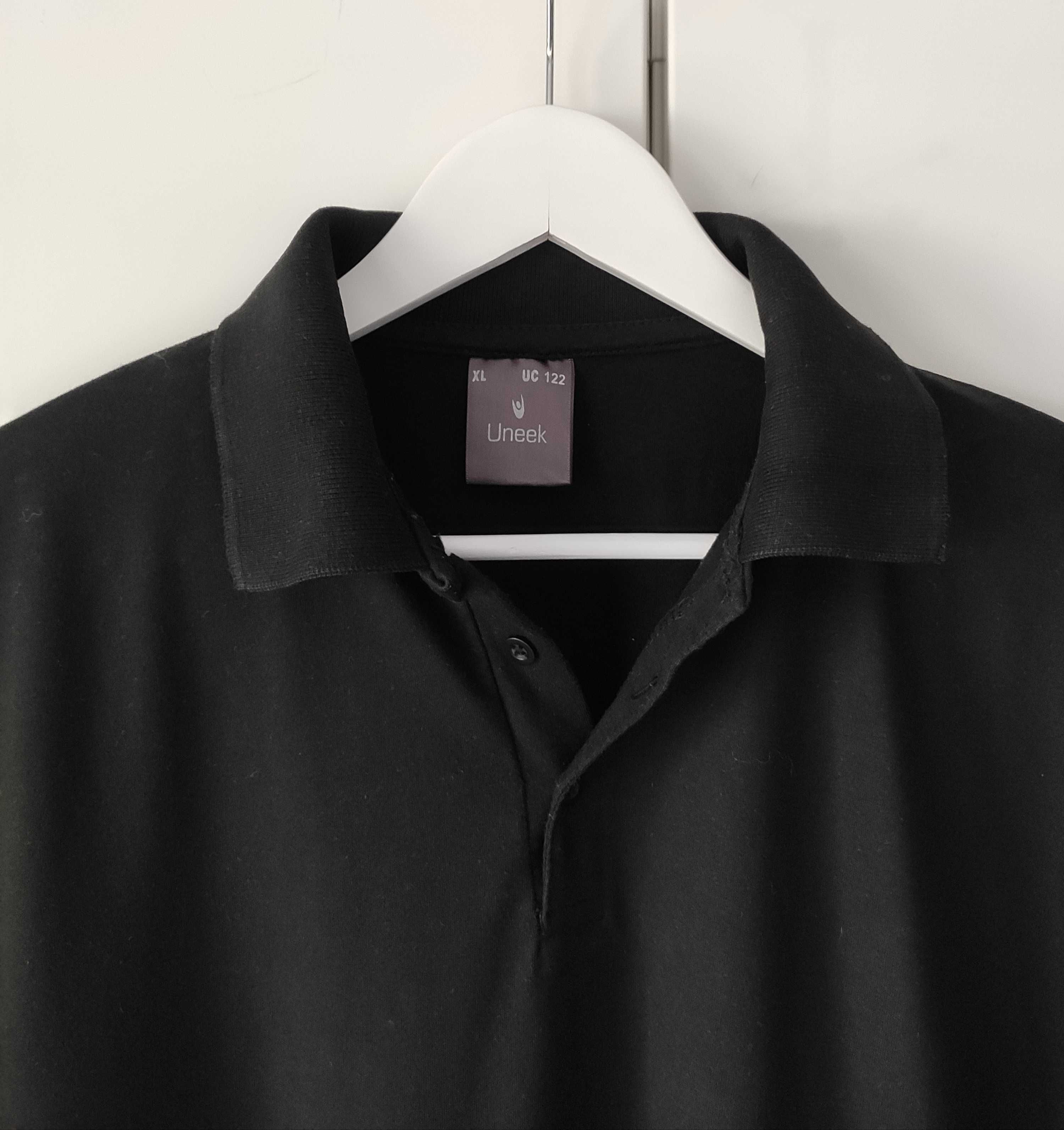 Czarna męska koszulka polo t-shirt męski 100% bawełna rozmiar XL