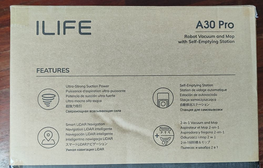 ILIFE A30 Pro robot sprzątający odkurzacz 5000Pa z mopem i stacją 2w1