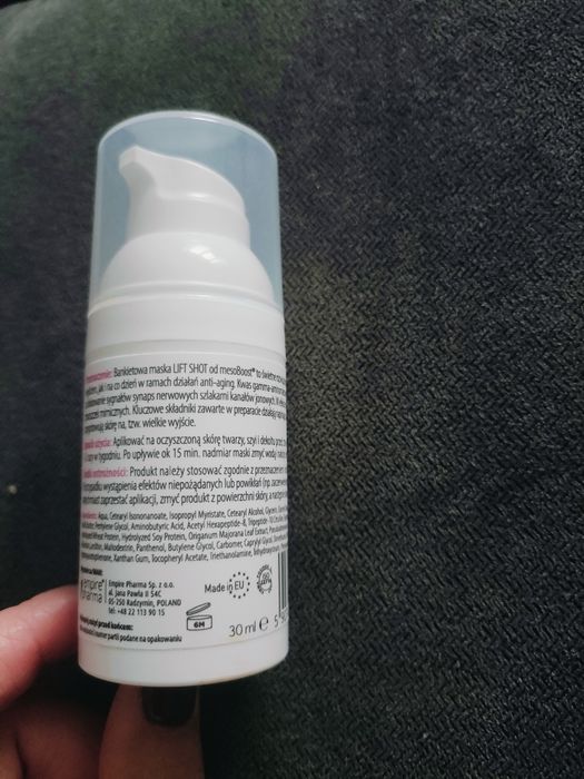 Maska do twarzy MesoBoost Lift shot
