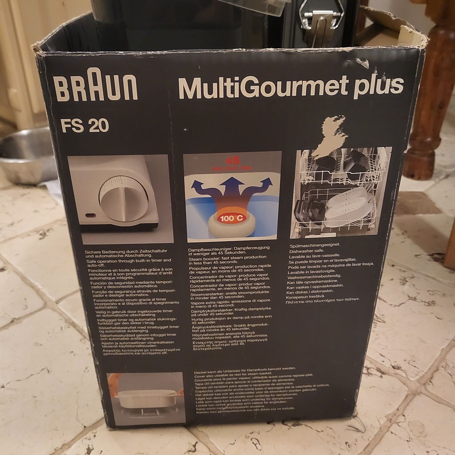 Parowar firmy Braun model FS 20