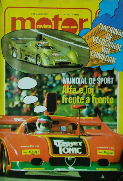 Revistas motor, carros 1976 e 1977