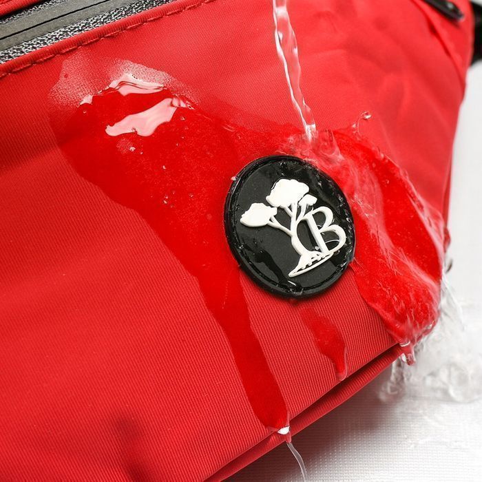 Saszetka nerka wodoodporna na pas duża Beltimore czerwona pojemna nowa