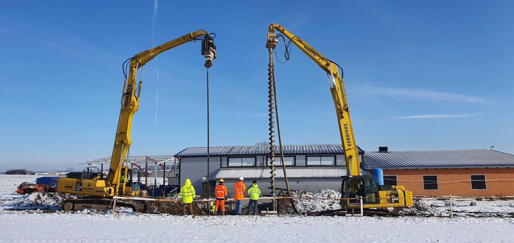Palowanie pod domy, mikropale, pale wiercone CFA, fundamenty palowe