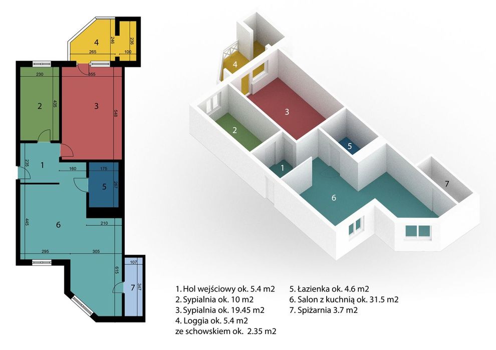 Karłowice ,  3 pokojowe  obok parku i Odry