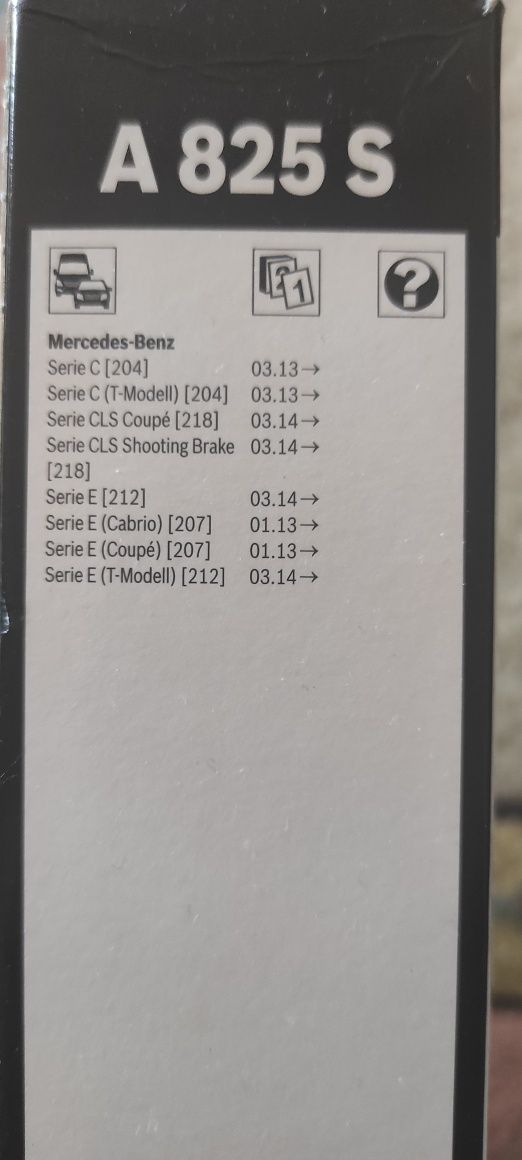 Escovas limpa vidros Bosch A 825S