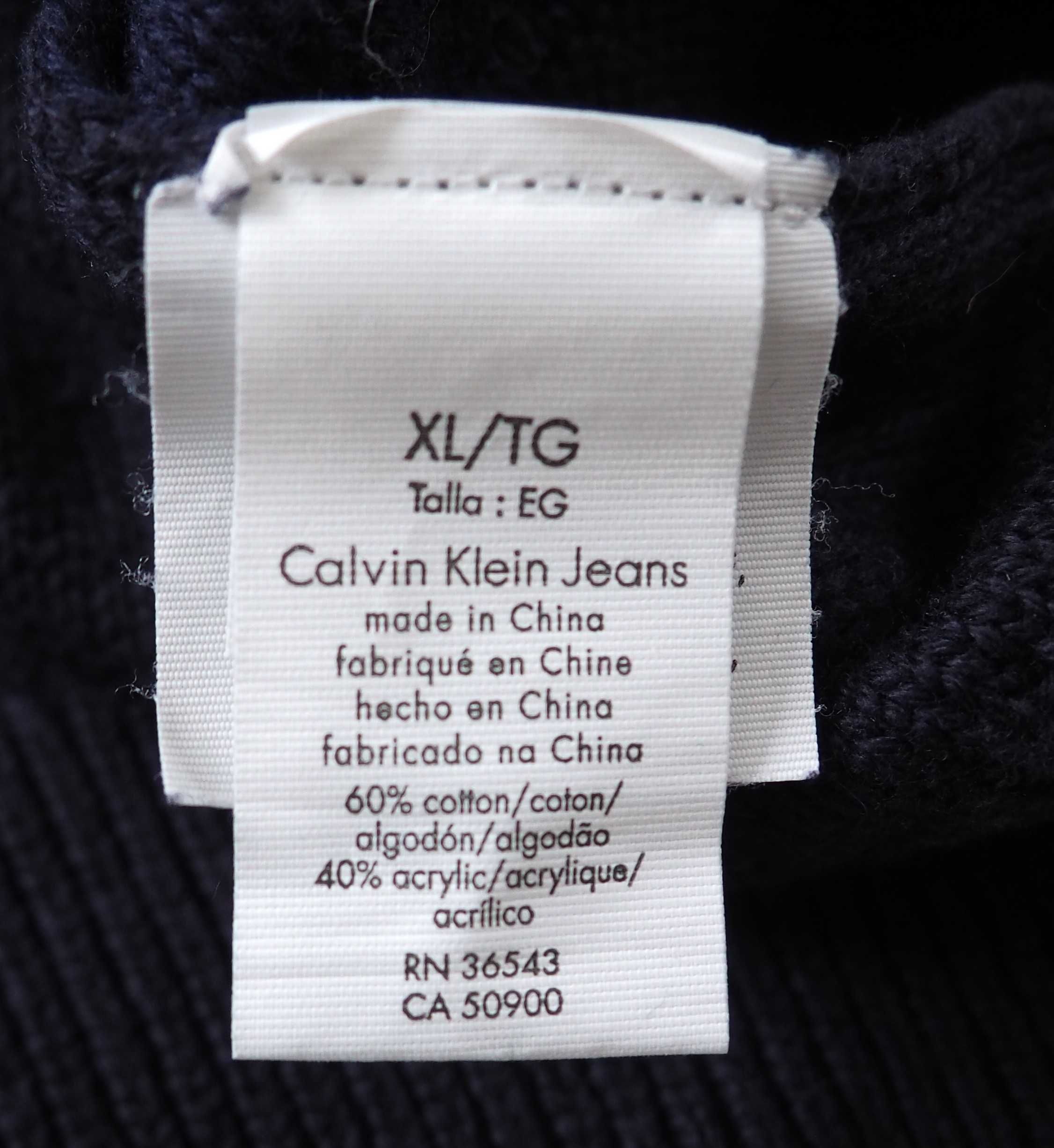 Calvin Klein Jeans_sweter męski_rozmiar XL