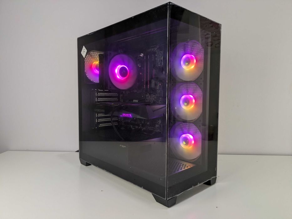 MOCNY Komputer Gamingowy Ryzen 5 7600 RTX 3060 12 GB 32GB RAM 1TB ARGB