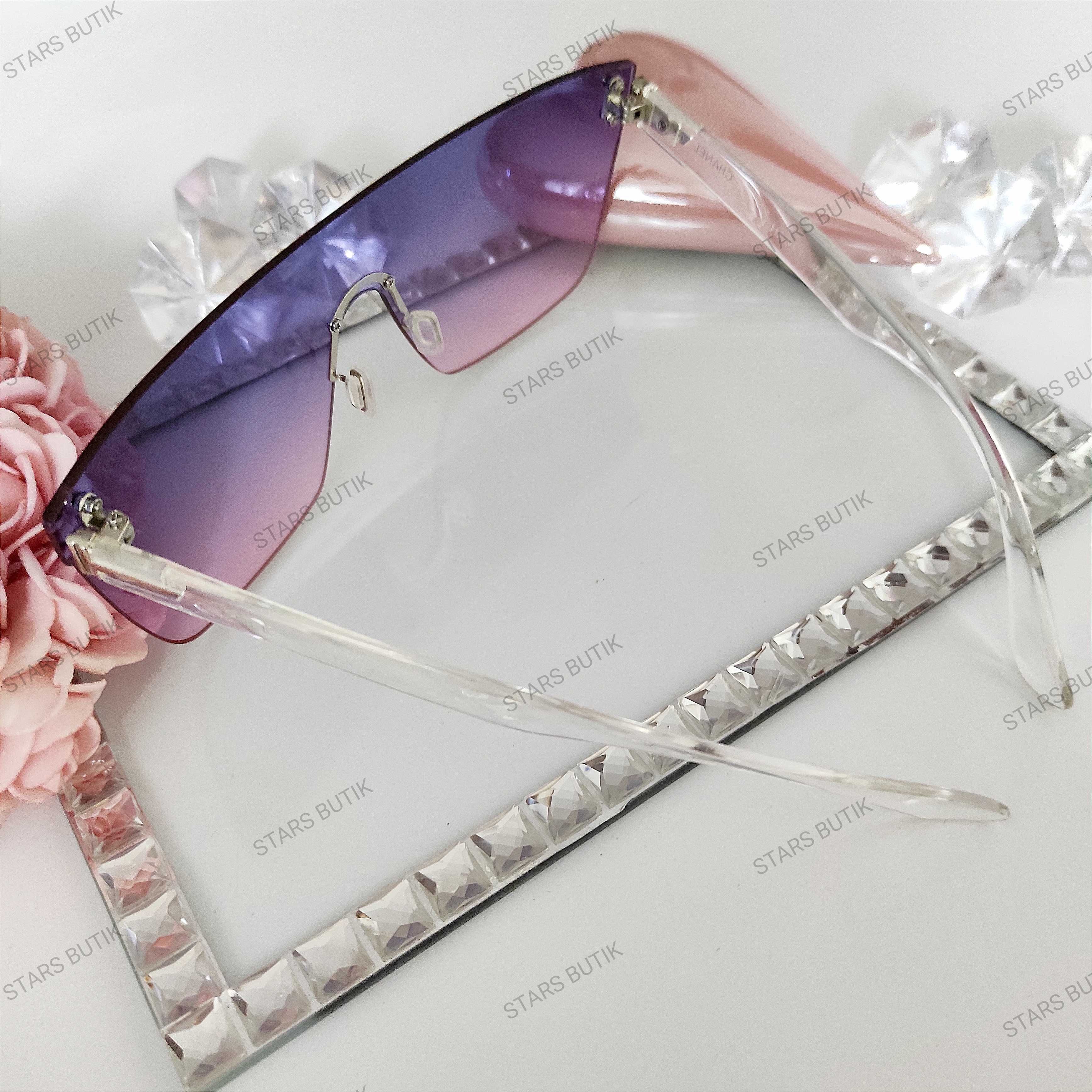Wyprzedaż damskie okulary przeciwsłoneczne CC UV400 fiolet