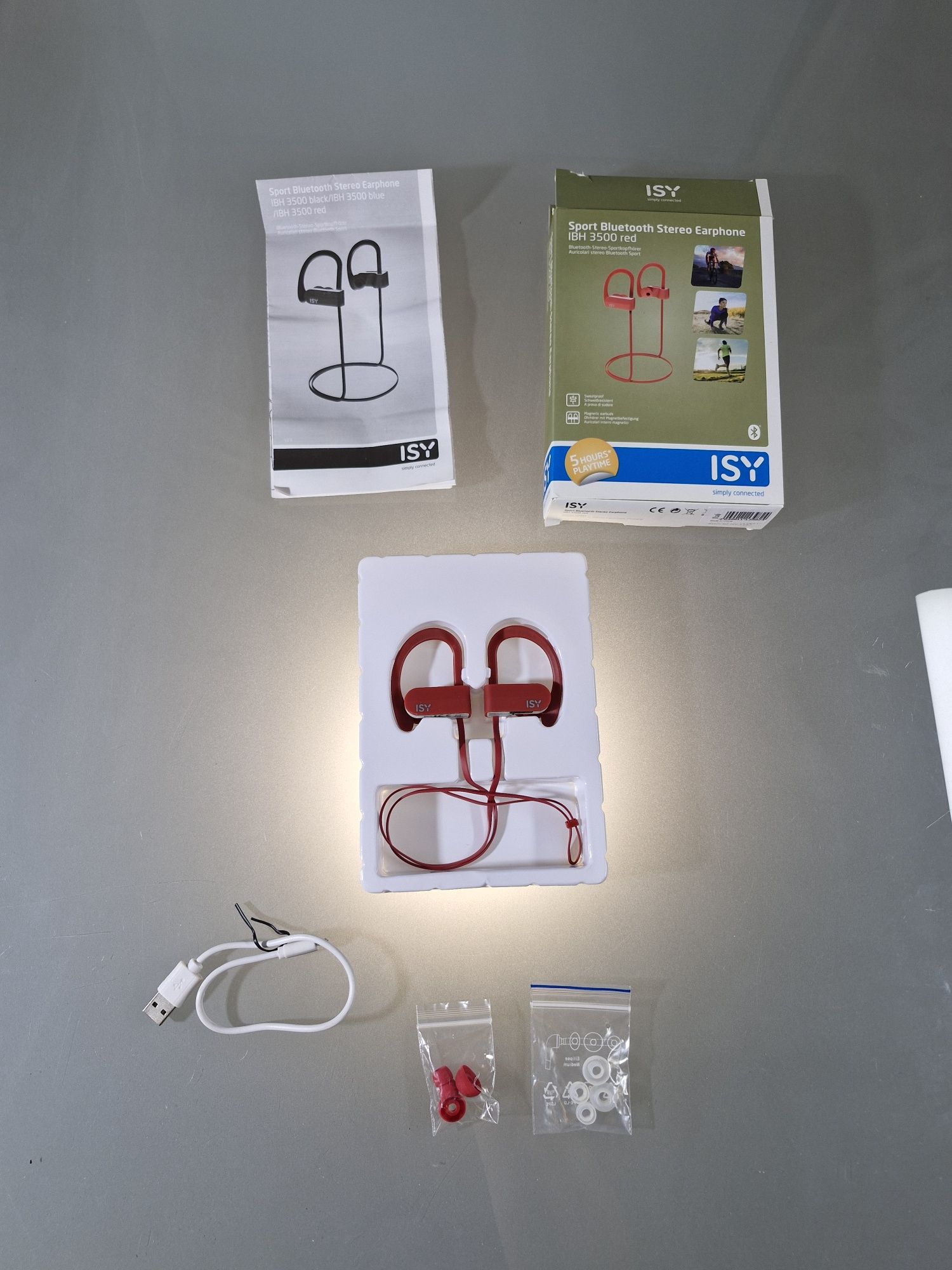 Słuchawki Bezprzewodowe ISY IBH-3500 RD Czerwone