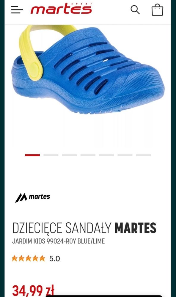 Sandałki crocs Martes rozm 23 jak nowe