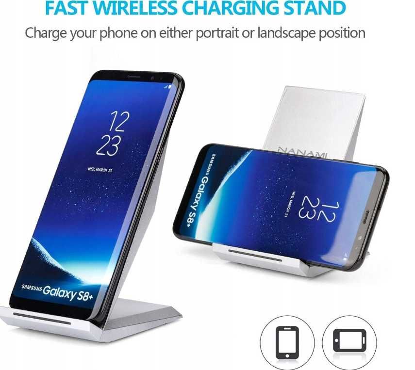 NANAMI A800 Szybka bezprzewodowa ładowarka Samsung iPhone