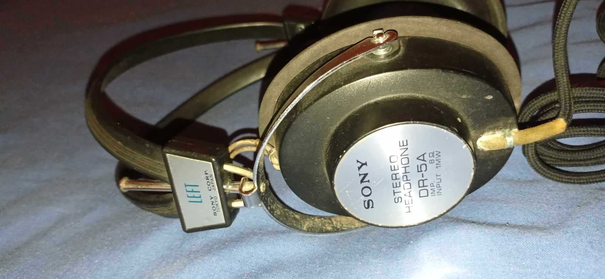 Vintage 1969 Sony DR-5A Stereo Headphones