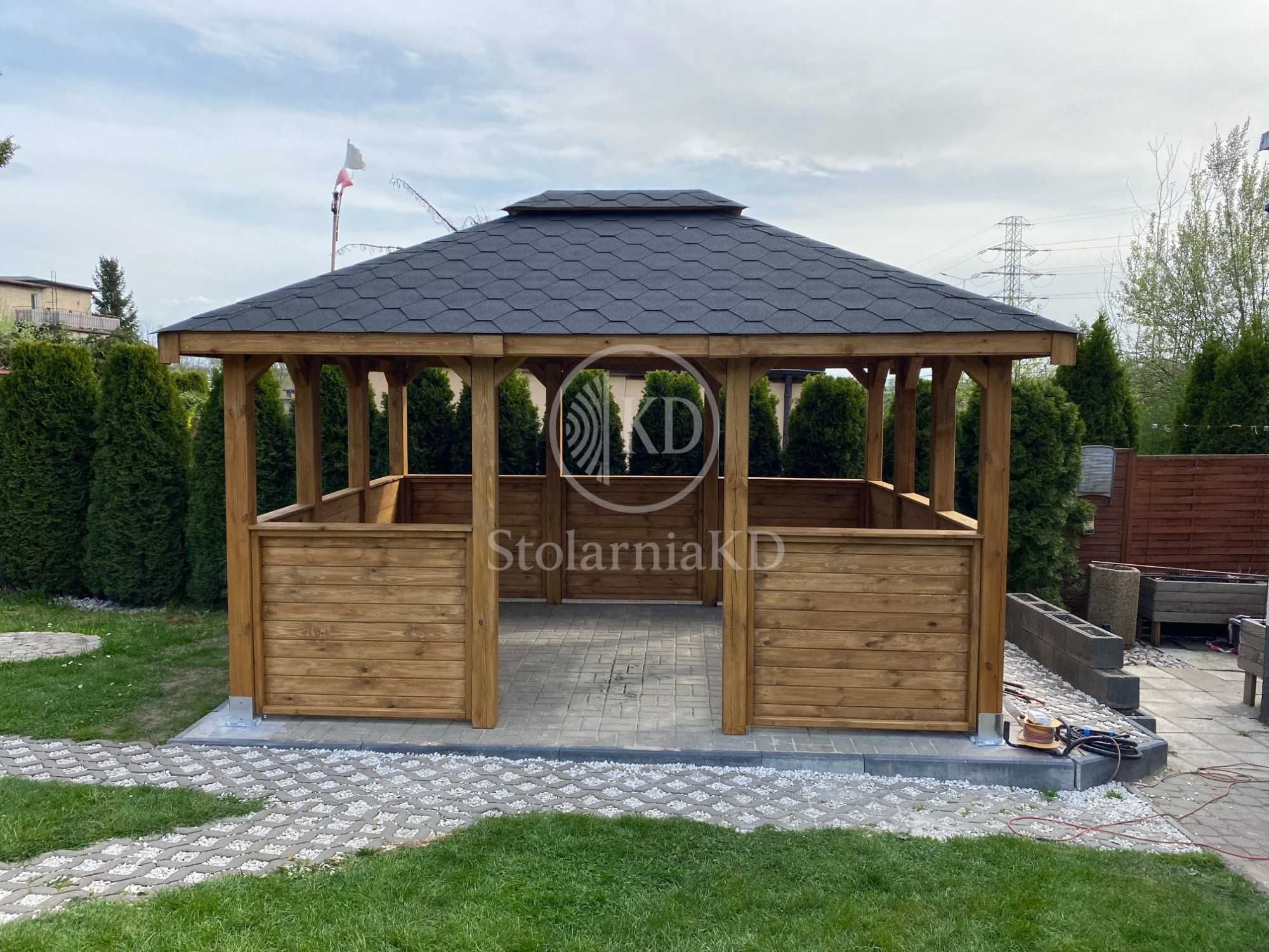 Altana ogrodowa altanka drewniana wiata pergola 3x3 3x4 4x4