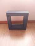 Conjunto 3 estantes cubos pretos