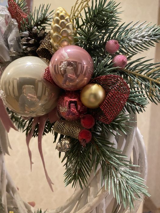 Новорічний вінок ручної роботи