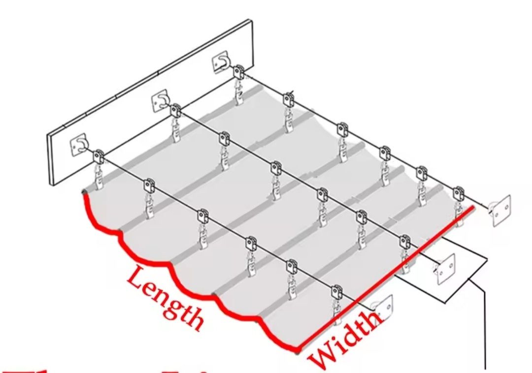 Materiał Taras Zadaszenie Roleta Pergola 4x3 3x4