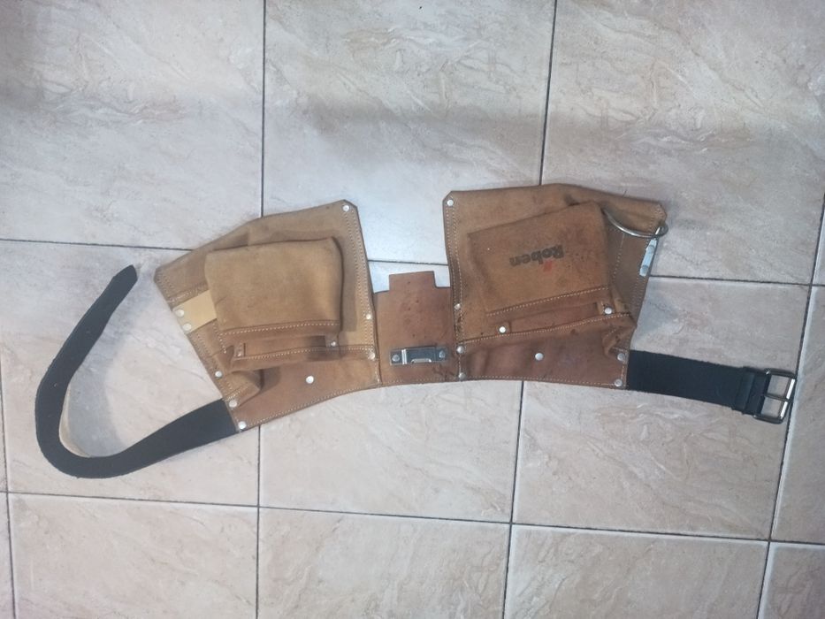 Pas dekarski skórzany