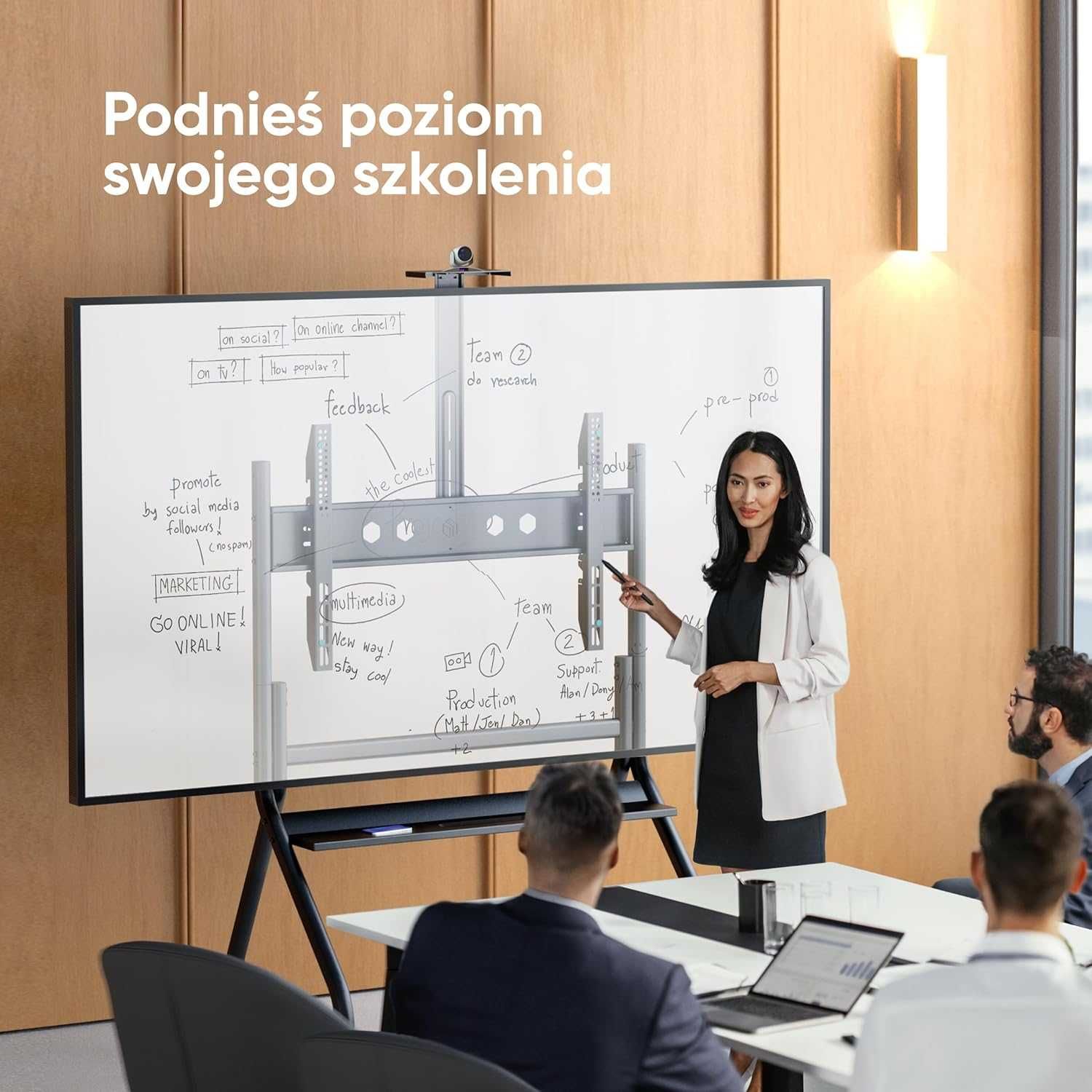 Nowy stół mobilny / stojak telewizyjny / uchwyt na TV / ONKRON !A1624!