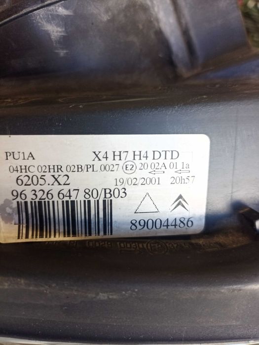 ótica direita citroen c5 ano 2001