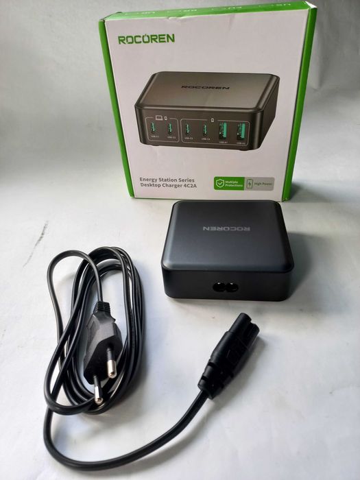 Зарядна станція зарядка Rocoren 200W GAN блок живлення