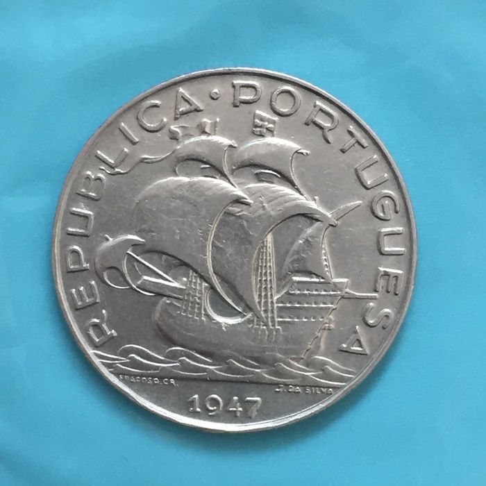 5 Escudos 1947 - prata