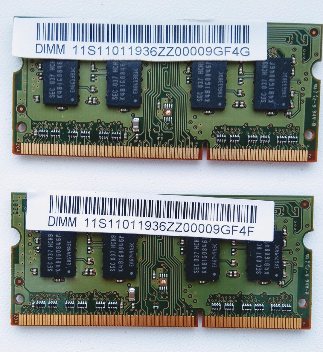 Оперативная память DDR3 1 GB (2 шт.)