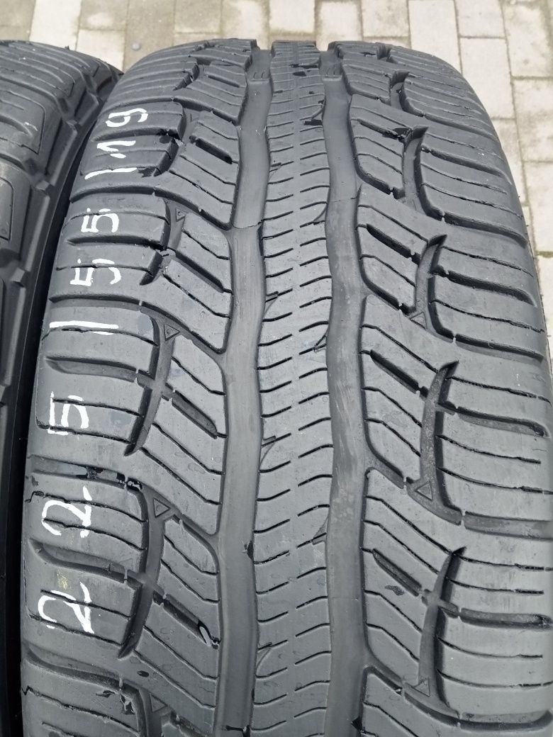 2x Opony Używane Całoroczne 225/55R19 BfGoodrich