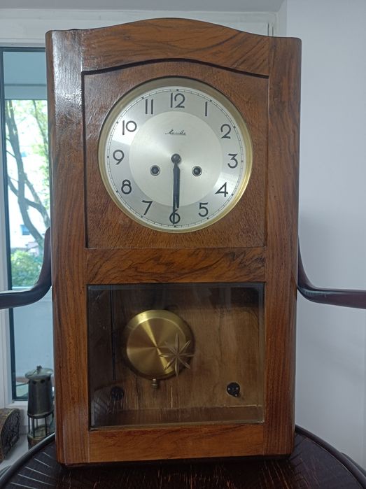 Wiszący zegar Mauthe w stylu Art Deco