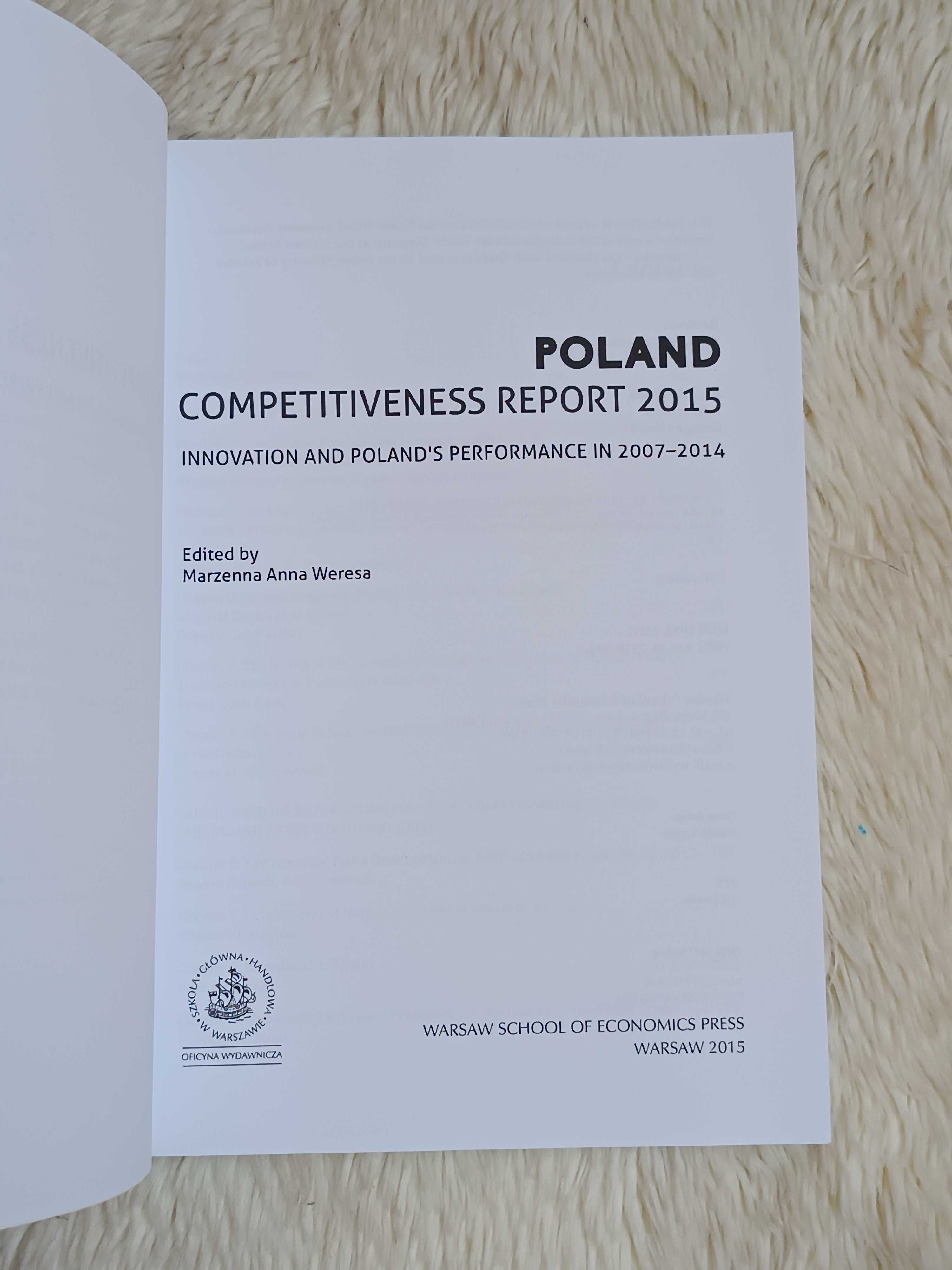 Poland Competitiveness report raport 2015 Marzena Anna Weresa Książka