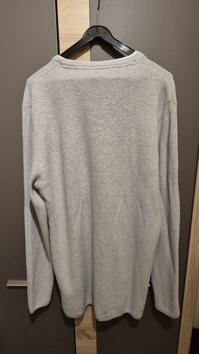 Lekki , szary sweter męski,  XXL