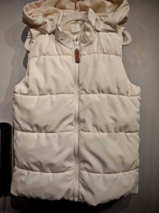 Kremowa kamizelka z uszkami H&M – rozmiar 104