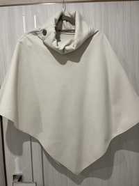 Narzutka poncho kremowa uni S-L