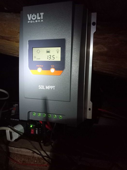 zestaw solarny panele akumulatory regulator inwerter