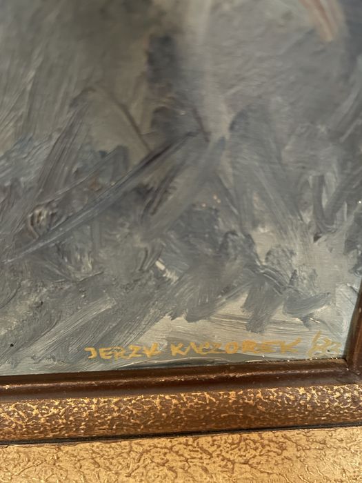 Józef Pilsudski obraz olejny ,Jerzy Kaczorek 1983