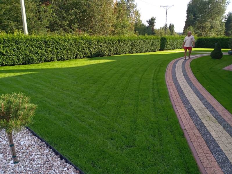 Ziemia pod trawnik ziemia ogrodowa humus real foto