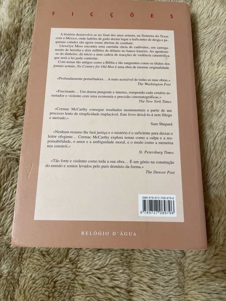 PORTES GRÁTIS - Este país não é para velhos Cormac McCarthy