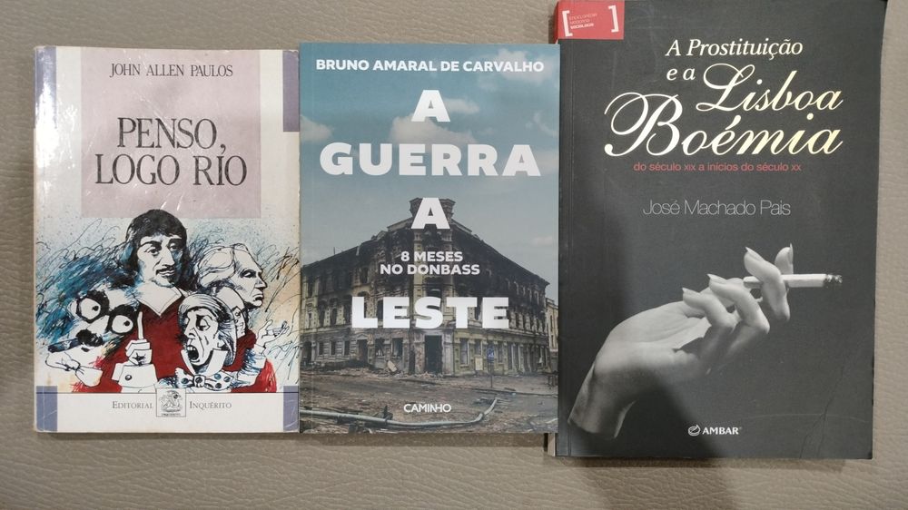 Pack 3 Livros Reportagem, comédia, história de costumes