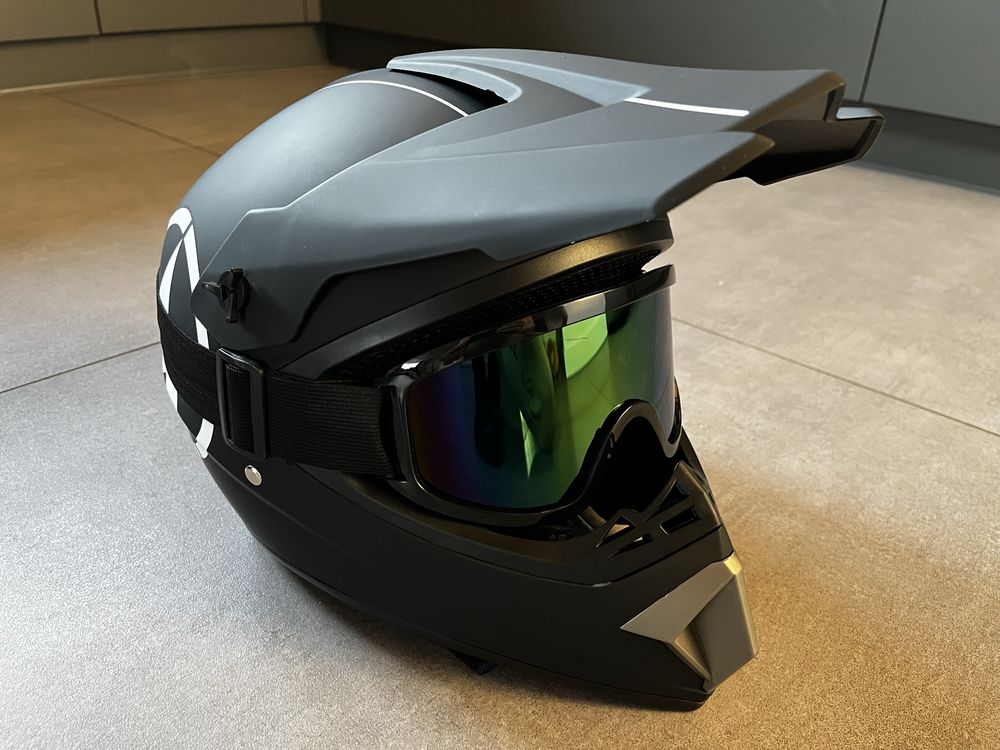 Kask motocyklowy cross enduro atv quad MTB nowy rozmiar L jak UFO ORZ