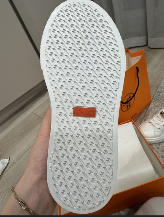 Білі кеди кросівки нові hermes 37 розмір