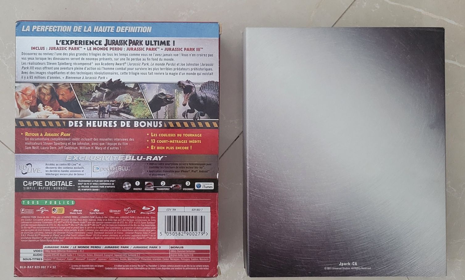Bluray Trilogia Jurássic park coffret