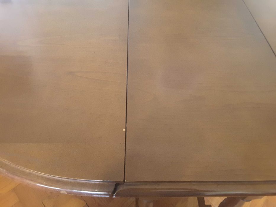 Mesa Antiga de Abas Oval Dobrável
