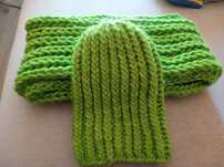 Zestaw/komplet zimowy handmade