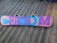 Burton Custom 163 deska snowboardowa snowboard wiązania Malavita Flux