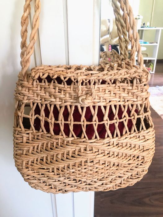 Сумка плетена літня корзинка