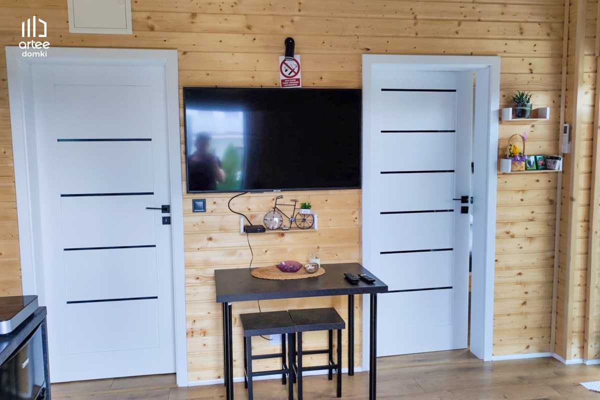 Domek modułowy, całoroczny, drewniany, domek na zgłoszenie 35 m2