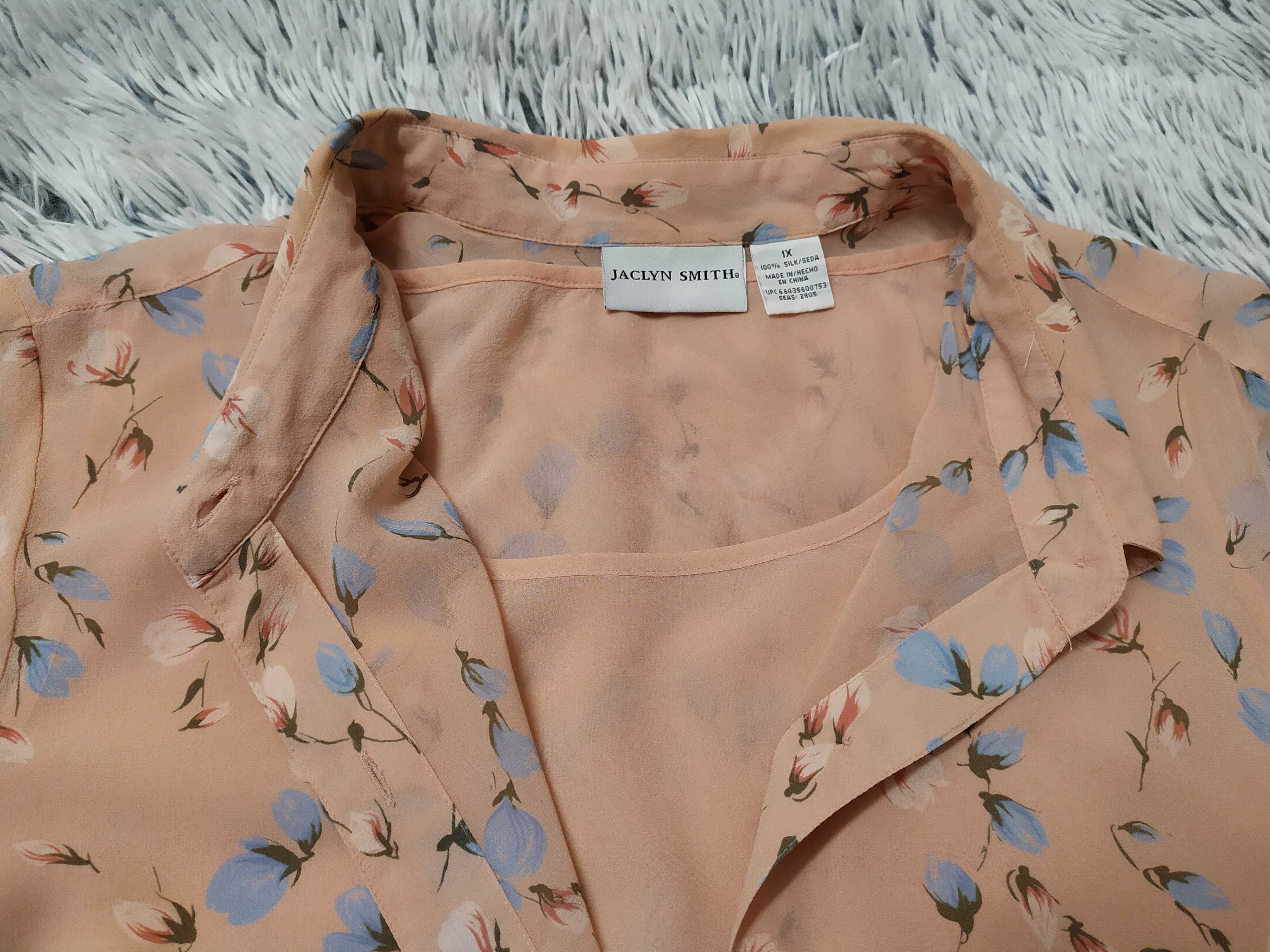 Bluzka różowa z topem r. XL