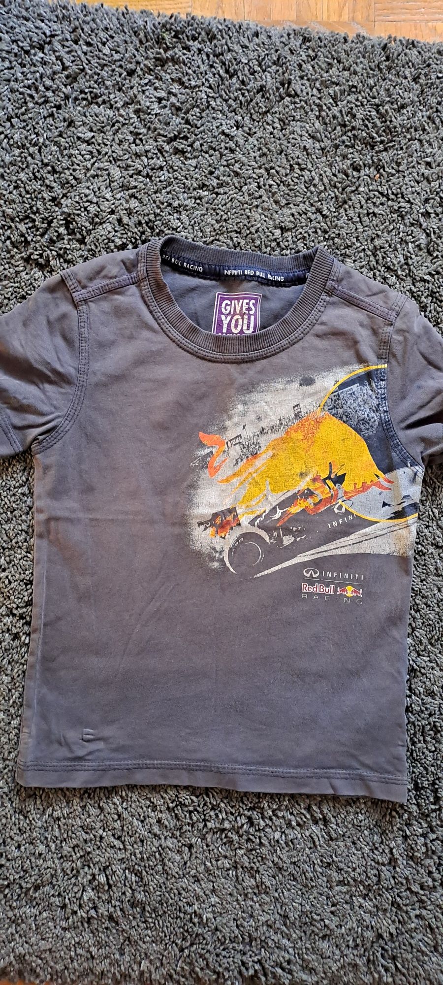 Koszulka red bull szara dla dziecka