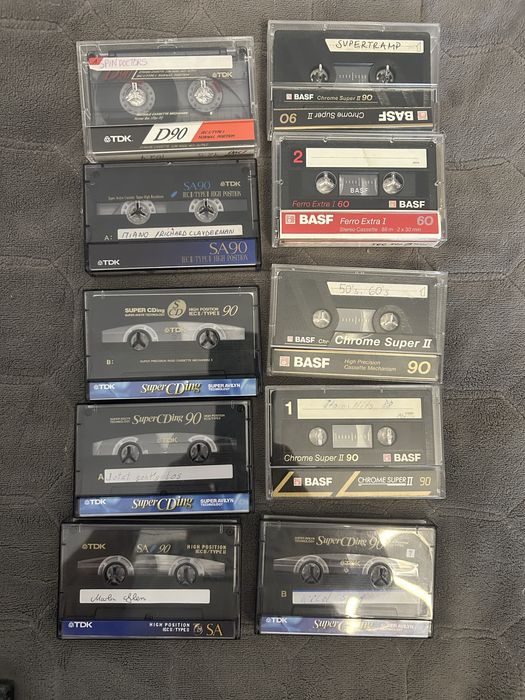 Кассеты TDK sa x90,basf,agfa