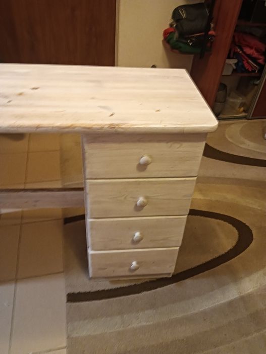 Biurko szkolne drewniane